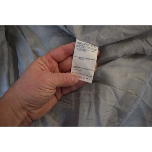 Armani Collezioni Blazer Womens Size 6 Silver Gray Leaves Print Shell Tank - Picture 11 of 11